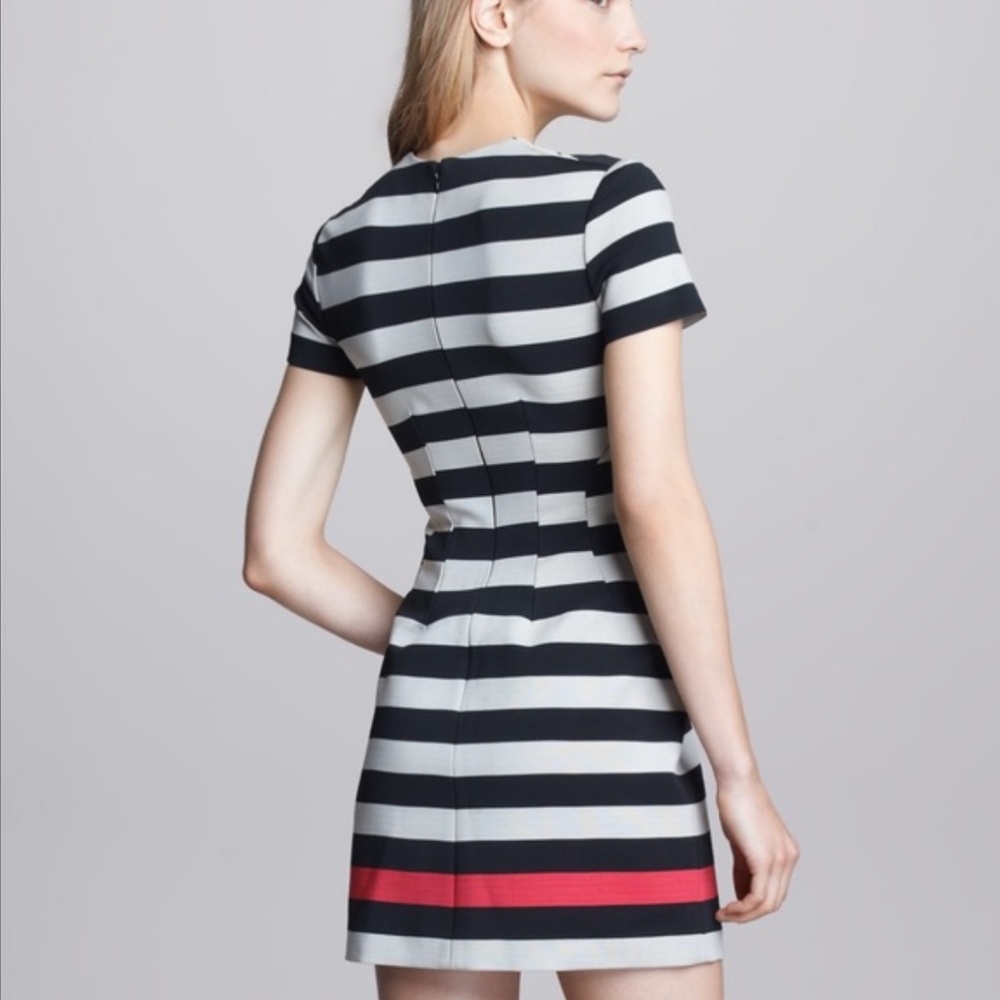 Diane von Furstenberg Yazmine Striped Pleated Shift Dress size 4 - Picture 10 of 13